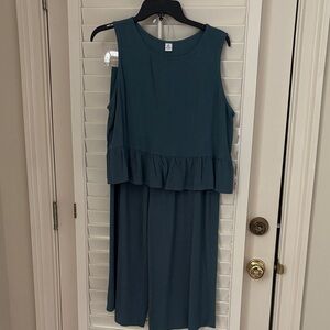 Anrabess 2 piece short top and ankle length pants